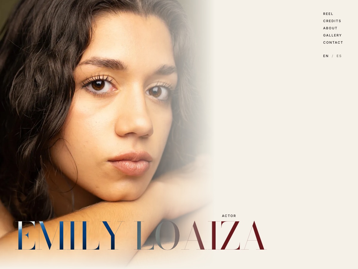 Emily Loaiza actor website homepage