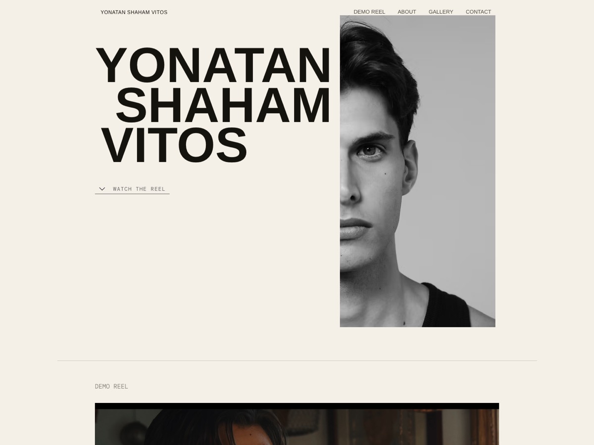 Yonatan Shaham Vitos actor website homepage